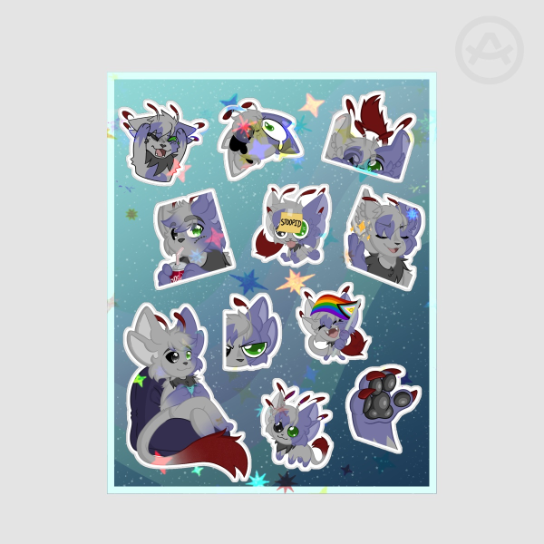 Vtuber - Spectral Star Holo Sticker Sheet