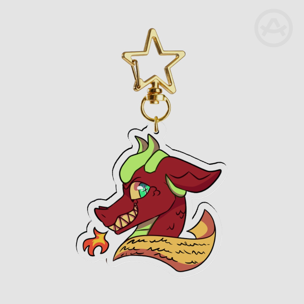 Dragon Scroll Keychain