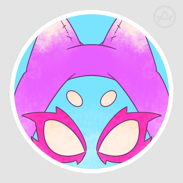 Blue Weaver Round Stickers