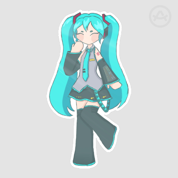 Hatsune Miku Glossy Sticker