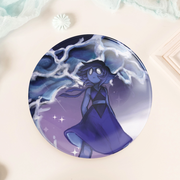 Lapis Round Pin