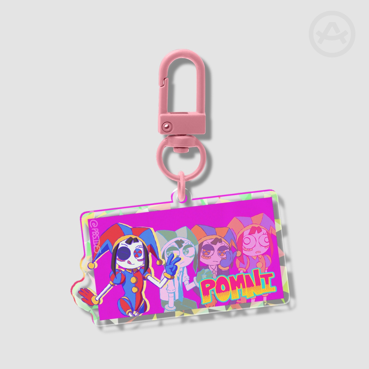 POMNI Broken Glass Acrylic Keychains