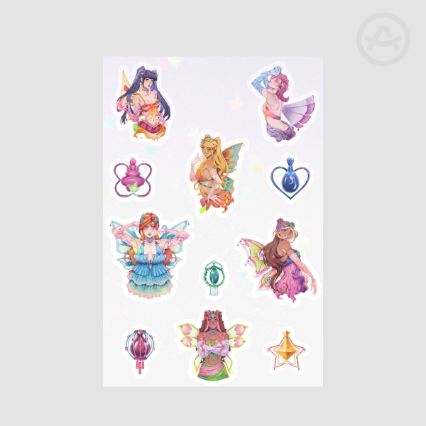 Winx Coated Paper Stickers Sheet