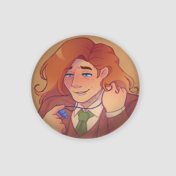 Stardew Valley - Elliott - Basic/Beach (Lenticular Pin)