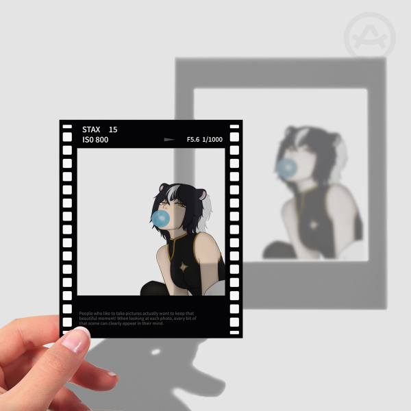 Ysa Film Polaroid Photocards - 2.83x3.38"(72*86mm), Black Film