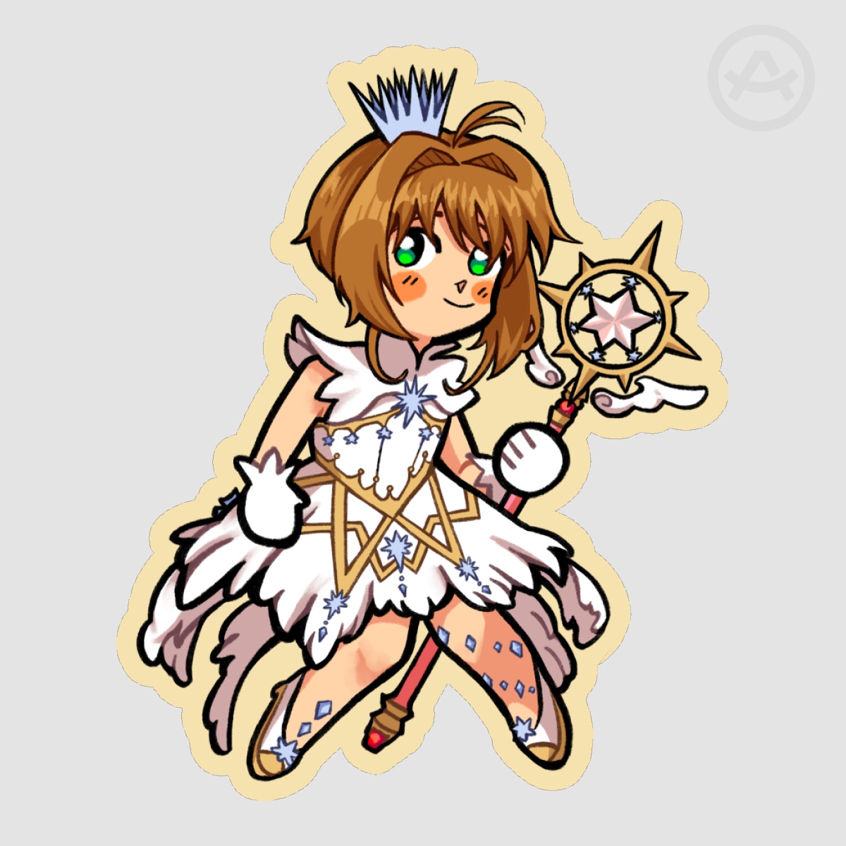 CCS Clear Card Die Cut Sticker