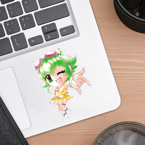 Megpoid Gumi Matte Clear Sticker