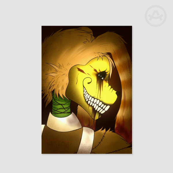 Pumpkin Rabbit The Walten Files Poster Print