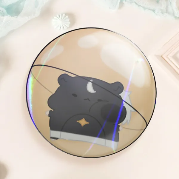 Hamster Ball Ysa  Button Pin- 1.73"(44mm)