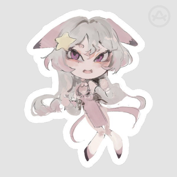 Anny Vtuber Die Cut Stickers