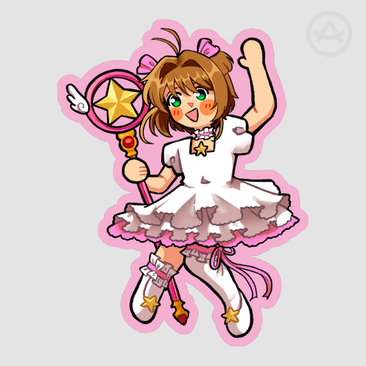 CCS Sakura Card Die Cut Sticker