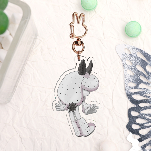 Sea Bunny Monster Girl Acrylic Keychain