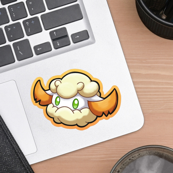 Shiny Cottonee Die-Cut Sticker