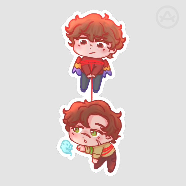 Desert Duo Red Thread Of Fate Sticker