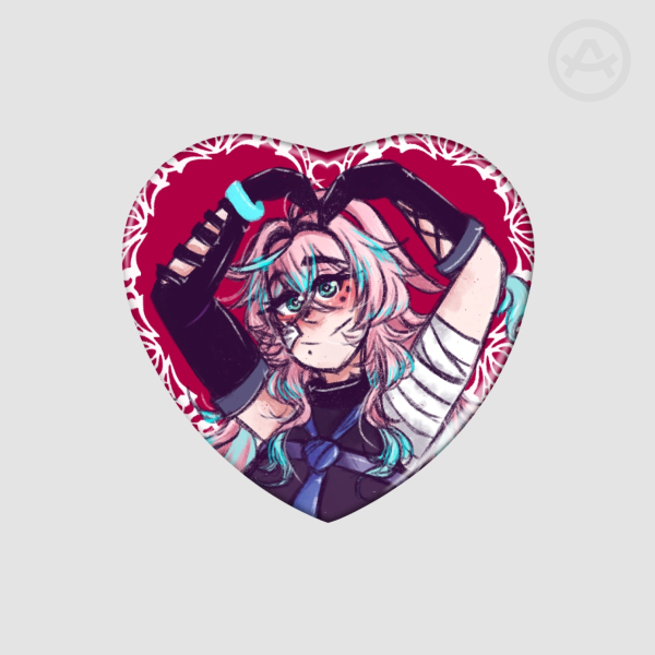 Miss Info Heart Shape Badge!