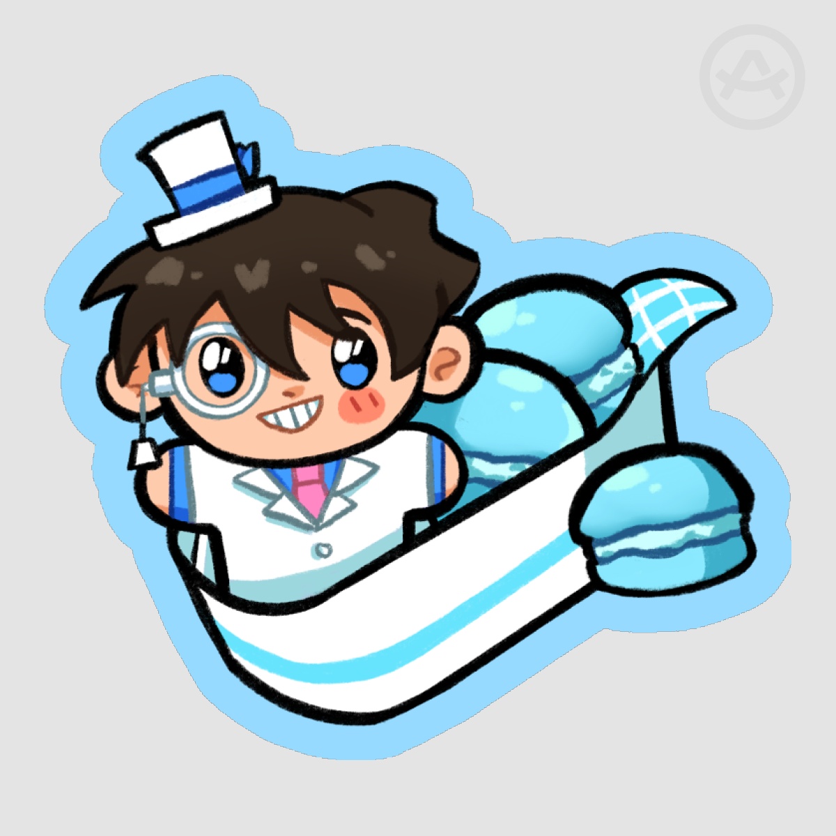 Bento Kaito KID Die Cut Stickers