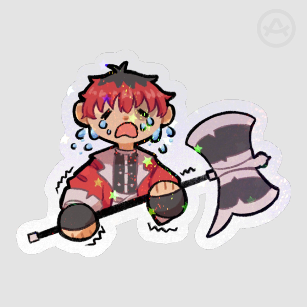 Crying Stark Die Cut Sticker