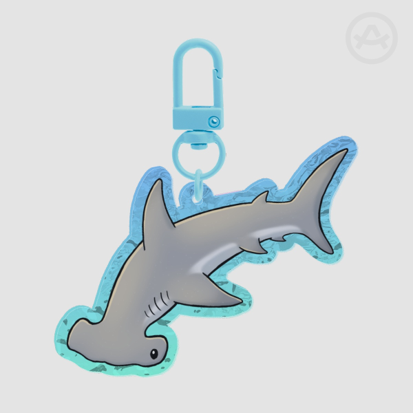 Hammerhead Shark Acrylic Keychain