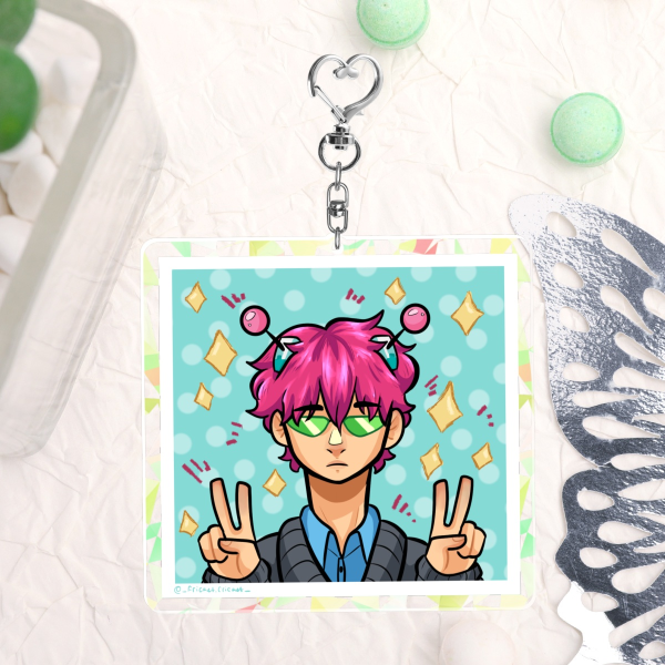 Pink&Green Keychain