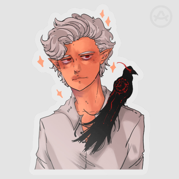 Astarion Clear PET Vinyl Die Cut Stickers