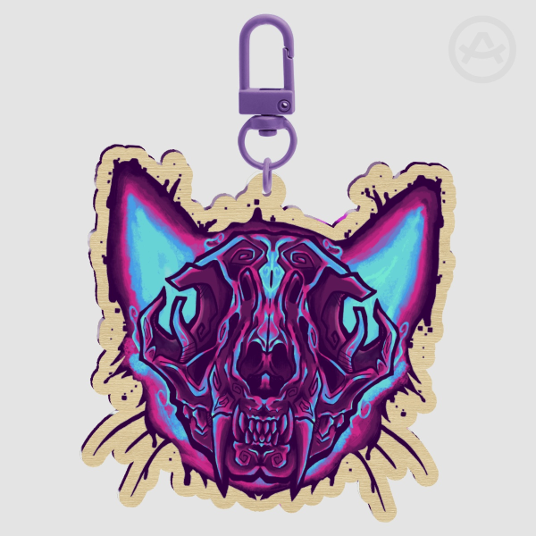 Diaphonized kitty skull