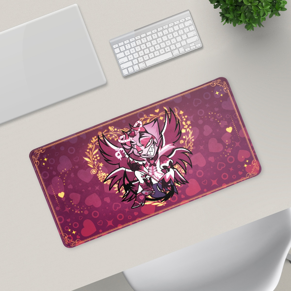 Hazbin Hotel Lucifer Heart Love Desk Pad