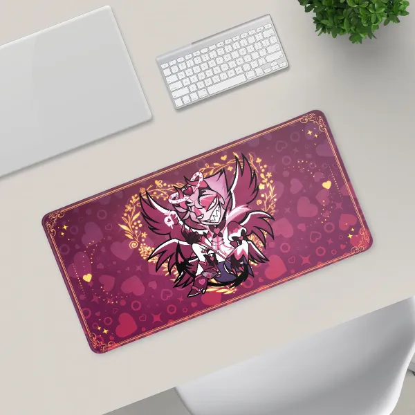 Hazbin Hotel Lucifer Heart Love Desk Pad