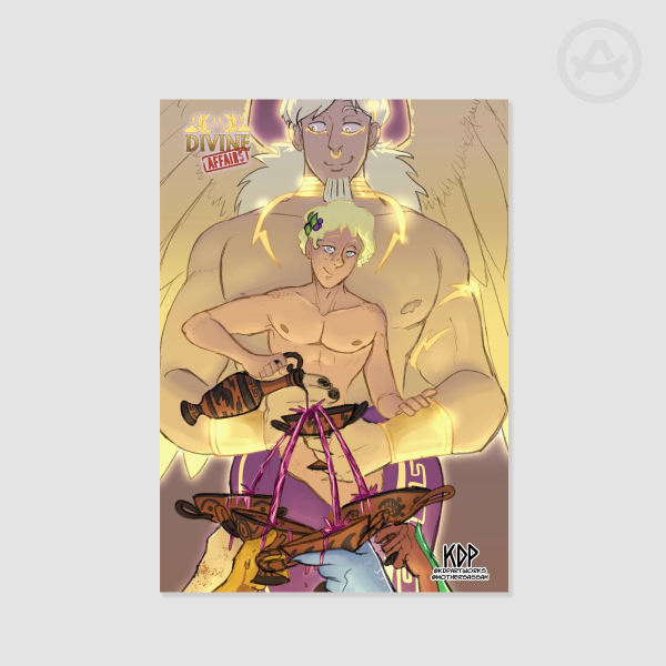 Ganymede spilling wine - Poster