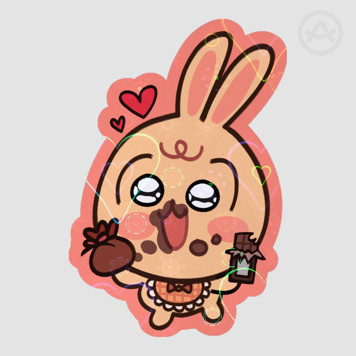 Usagi Valentine's Day Sticker