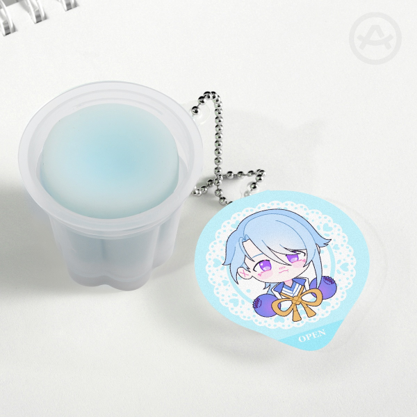 Ayato Blueberry Pudding Keychain