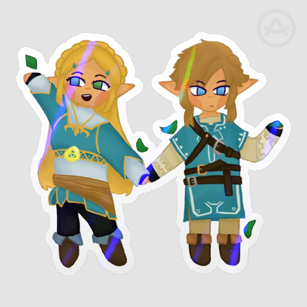 Link & Zelda sticker