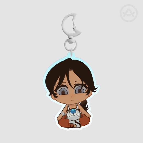 Chell & Wheatley Clear Acrylic Keychain