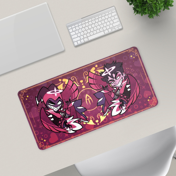 Hazbin Hotel Adam Heart Love Desk Pad A