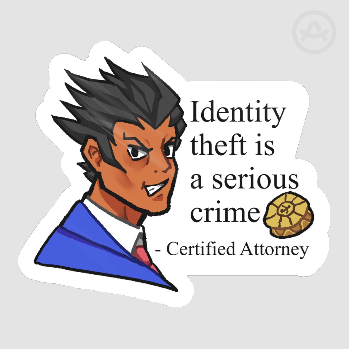 Furio Tigre Identity Theft Die Cut Sticker