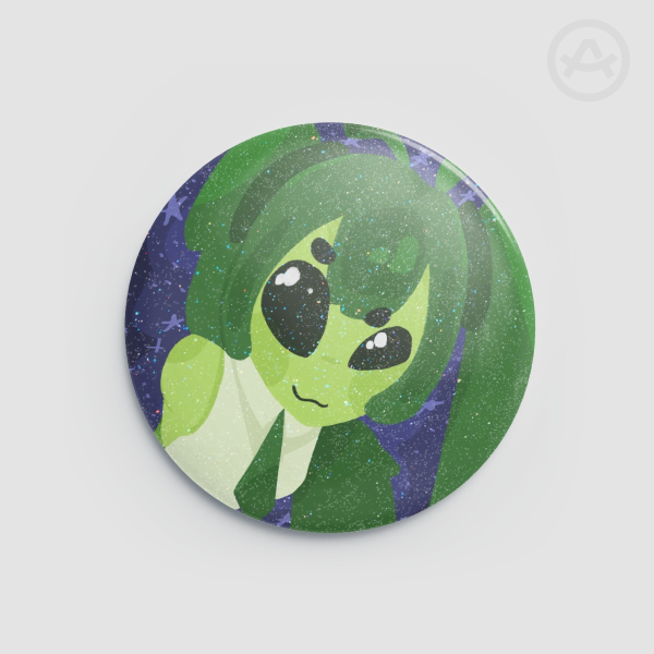 Alien Miku pin