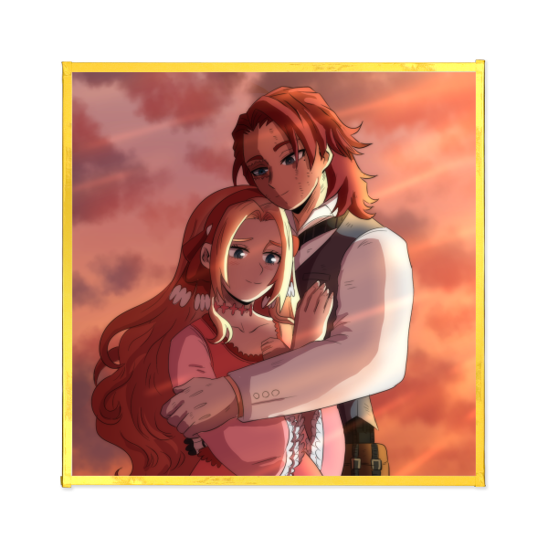 MHA Giulio & Anna Art Boards with Gold-edged - 5.5" x5.5"(140x140mm)