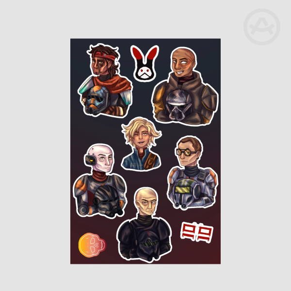 Bad Batch Stickers Sheet