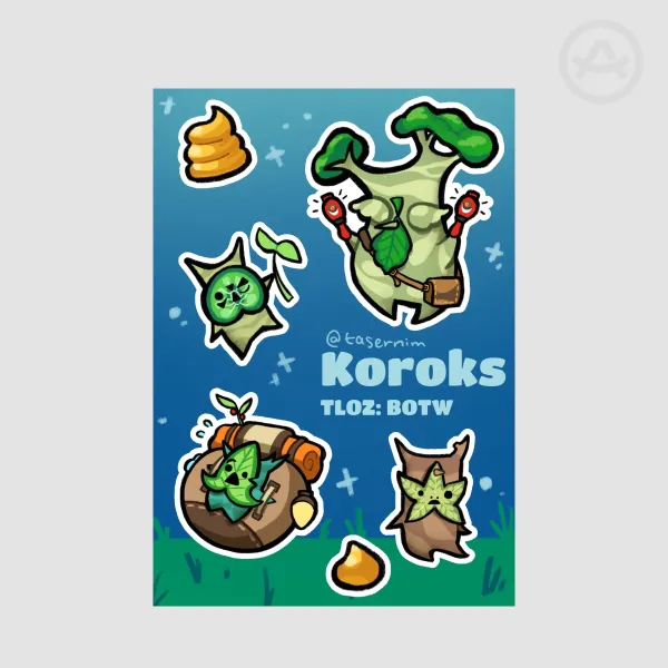 BOTW Korok Sticker Sheet