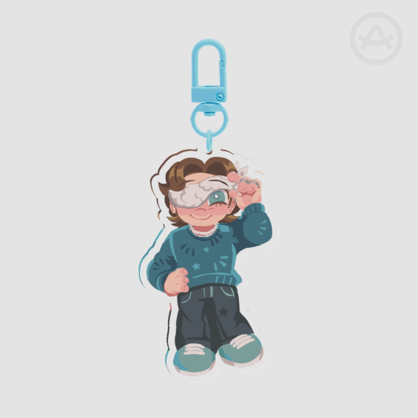 MaxGGs Blindfold Acrylic Keychain