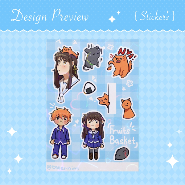 Fruits Basket Sticker Sheet
