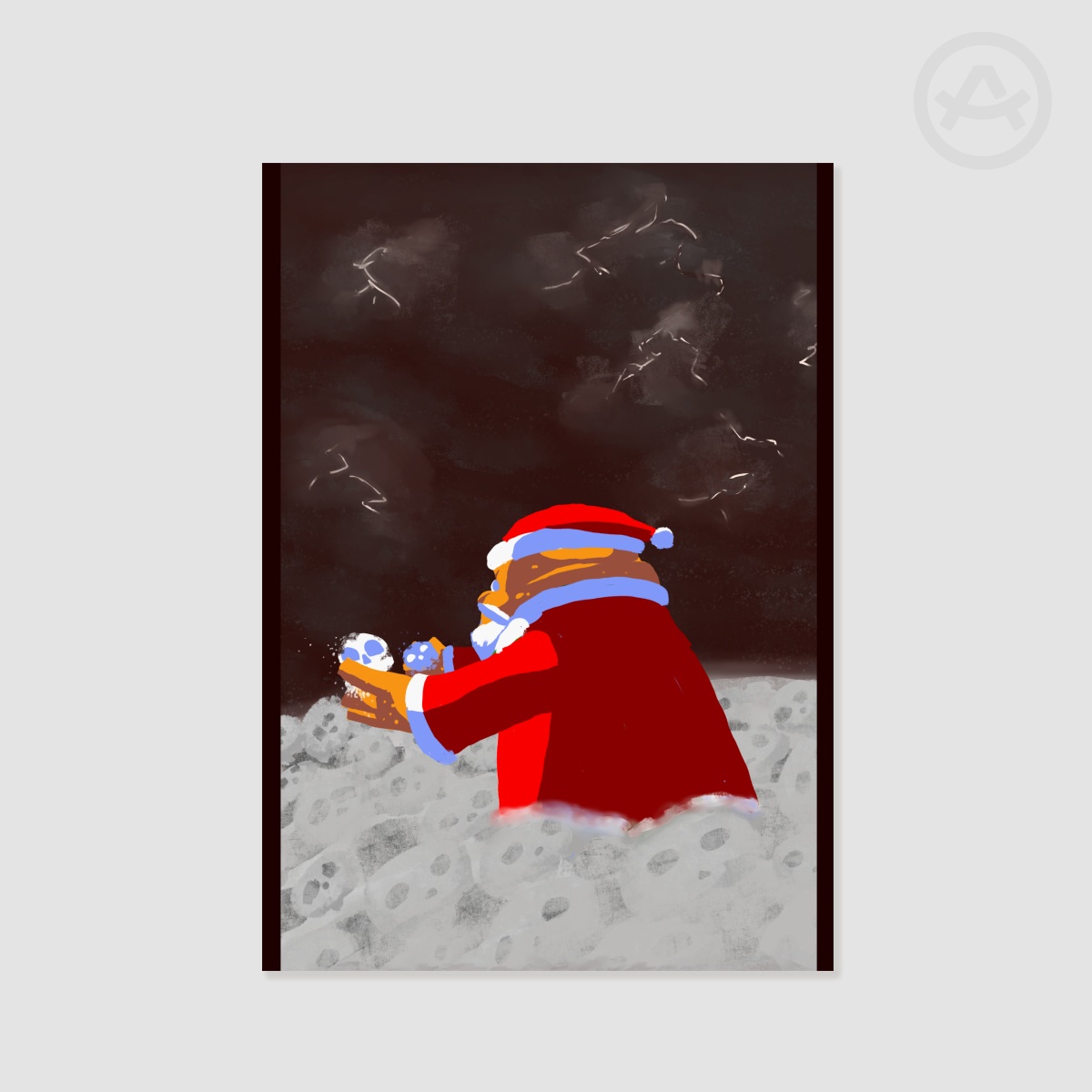 "Ashes To Ashes" Poster ~ Santa Edition