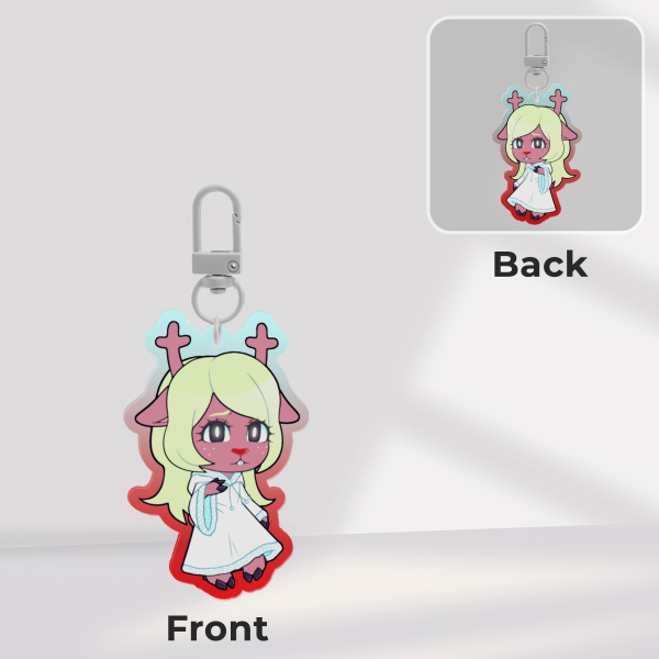 Noelle Holiday Coloured Edge Acrylic Keychain