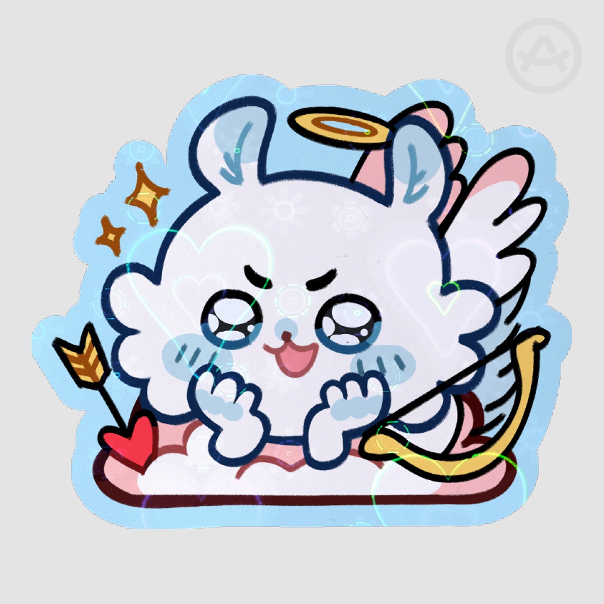 Momonga Valetines Day Sticker