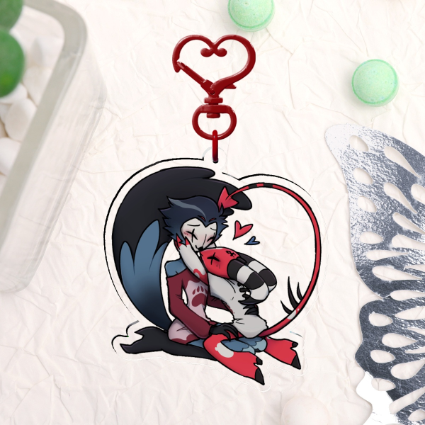 Stolitz Heart Kiss - Clear Acrylic Keychain