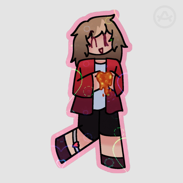 Pearl doublelife valentines day sticker