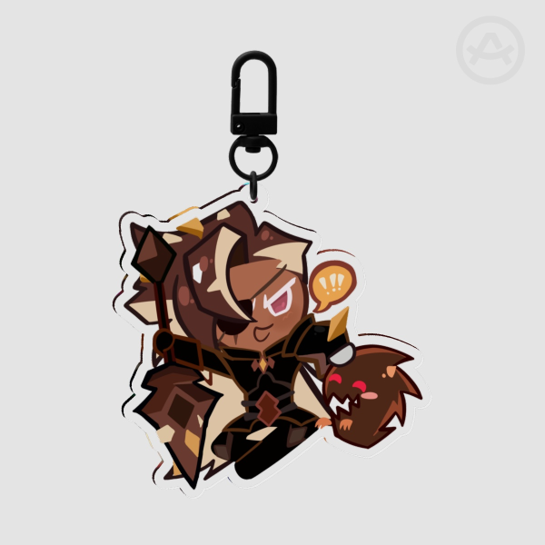 Chocolate Bark Acrylic Keychains