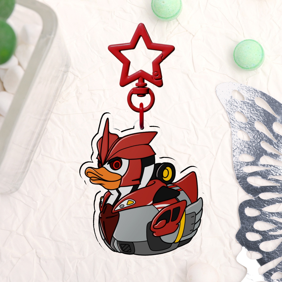 Quack Out - KOBD Duckies - Clear Acrylic Keychain