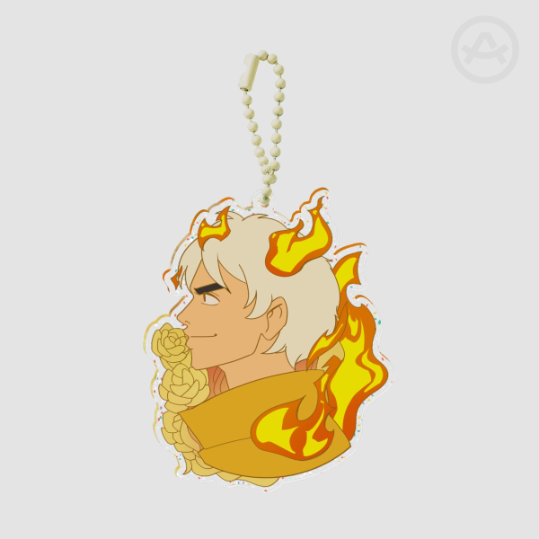 Nandito Glitter Acrylic Keychain