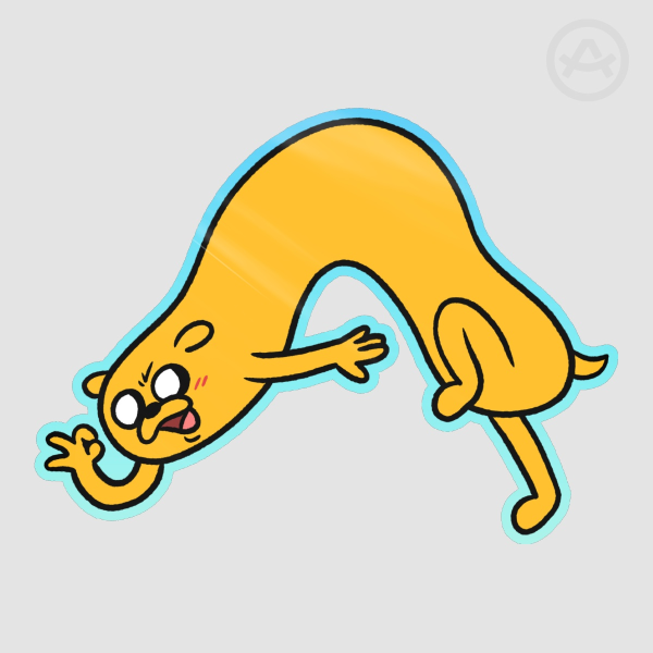 Jake Dog - Glossy Sticker