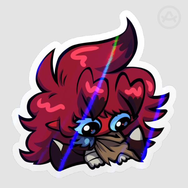 Ray Sitting Chibi (2024) | Holo Light Sticker